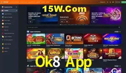 Slots com jackpots e giros grátis na Ok8 App